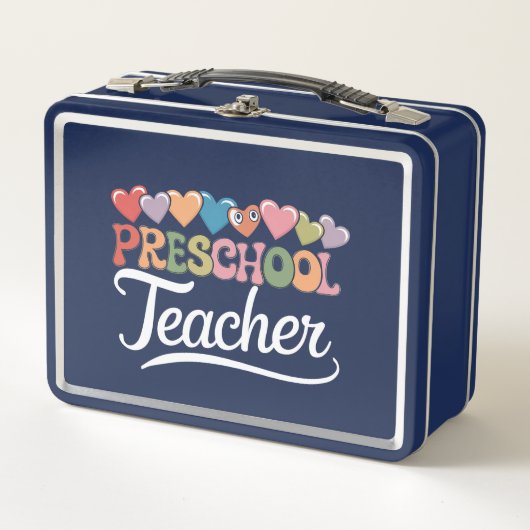 Kleuterleraar Eerste Dag Groovy Terug naar School (Voorkant)
