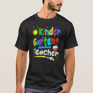 Kleuterleraar Eerste Dag Schattig Terug Naar Schoo T-shirt