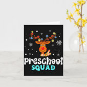 Kleuterleraar kerst kleuterschool squad kaart (Gele Bloem)