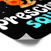 Kleuterleraar kerst kleuterschool squad poster (Hoek)