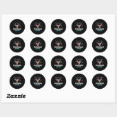 Kleuterleraar kerst kleutersquad ronde sticker (Vel)