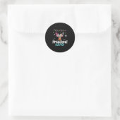 Kleuterleraar kerst kleutersquad ronde sticker (Tas)
