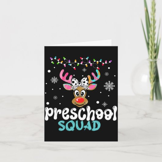 Kleuterleraar kerst kleutersquadron kaart (Voorkant)