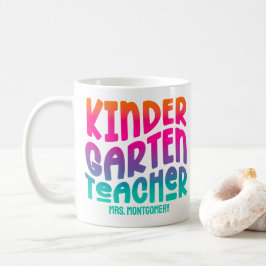 Kleuterleraar Kleurrijke Ombre Koffiemok