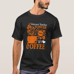 Kleuterleraar Koffie Kinderopvang Retro T-shirt