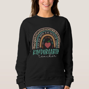Kleuterleraar Luipaard Boho Regenboog Terug Naar Trui
