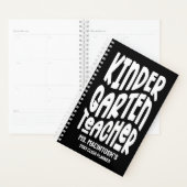 Kleuterleraar Minimalistische Tekst Planner (Display)