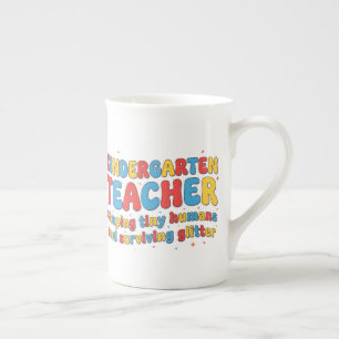 Kleuterleraar Mok, Grappig Kleuter Geschenk Porselein Kop