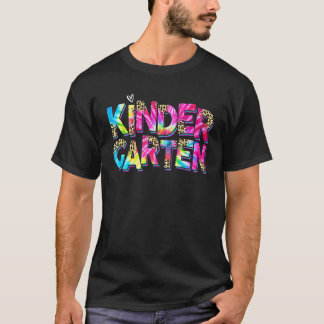 Kleuterleraar Student Terug naar school Luipaard T-shirt