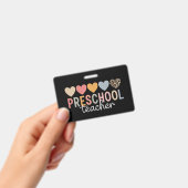 Kleuterleraar Terug naar school  Badge (Handheld)