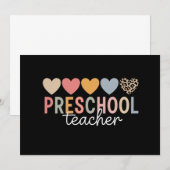 Kleuterleraar Terug naar school Kaart (Voorkant / Achterkant)