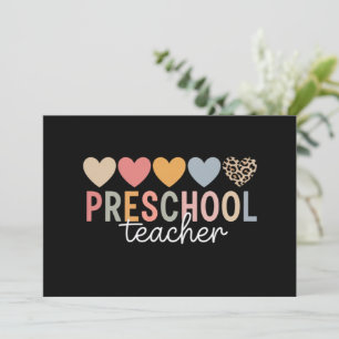 Kleuterleraar Terug naar school Kaart