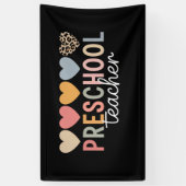 Kleuterleraar Terug naar school  Spandoek (Verticaal)
