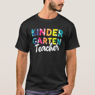 Kleuterleraar Terug naar school Tie Dye Leraar T-shirt