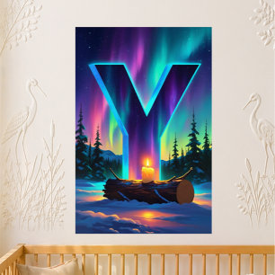 Kleuterletter Y Naam Noorderlicht Yule Perfect Poster