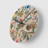 Kleuters Alice Kleurrijk 1800s Klassieke Wonderlan Ronde Klok (Hoek)