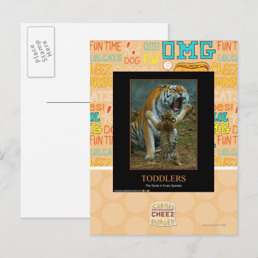 Kleuters Briefkaart (Voorkant / Achterkant)