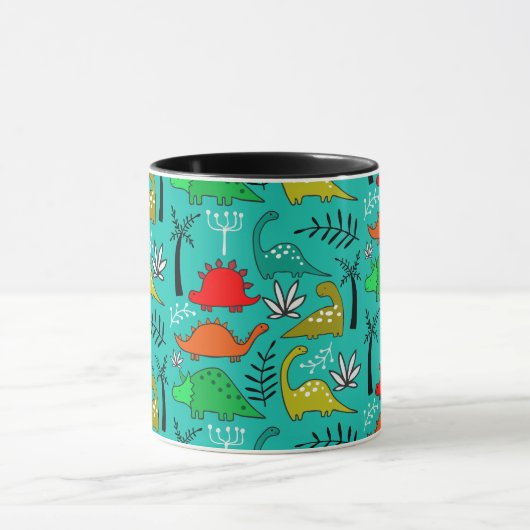 Kleuters dinosaurussen kinderkamer decor mok (Midden)