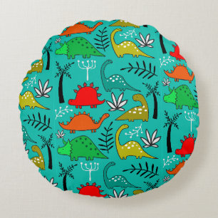 Kleuters dinosaurussen kinderkamer decor rond kussen