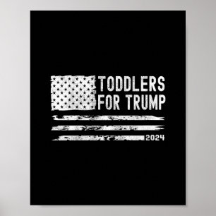 Kleuters Voor Trump Verkiezing Kinderen Voor Trump Poster