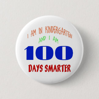 Kleuterschool 100 dagen ronde button 5,7 cm