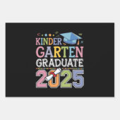 Kleuterschool Afgestudeerd 2025 Diploma Uitreiking Inpakpapier Vel (Voorkant)