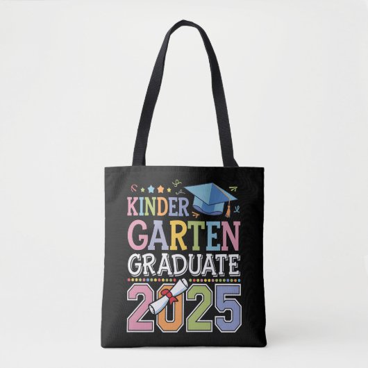 Kleuterschool Afgestudeerd 2025 Diploma Uitreiking Tote Bag (Voorkant)