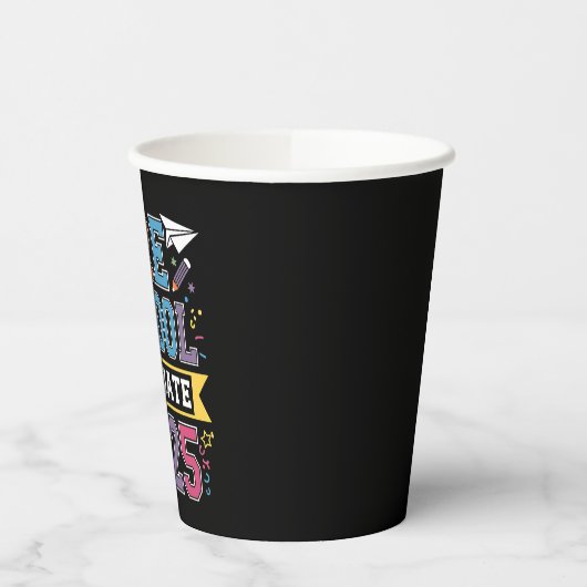 Kleuterschool Afgestudeerd 2025 Diploma Voorbereid Papieren Bekers (Links)