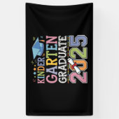 Kleuterschool afgestudeerde 2025 diploma school spandoek (Verticaal)