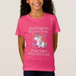 Kleuterschool Afsluiting naar Eerste Klas Eenhoorn T-shirt