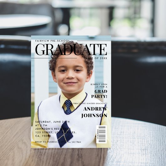 Kleuterschool Afsluiting Tijdschrift Omslag Kaart