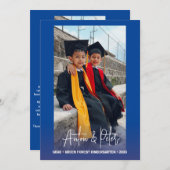 Kleuterschool Afstudeer Aankondiging Fotokaart (Voorkant / Achterkant)