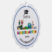 Kleuterschool afstudeerceremonie aangepaste naam ornament kaart (Rechts)