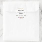 Kleuterschool Afstudeerder dank u Ronde Sticker (Tas)