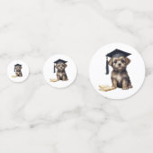 Kleuterschool Afstudeerder Scruffy Puppy Tafel Confetti (Achterkanten)
