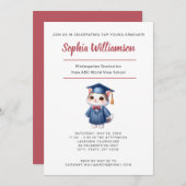 Kleuterschool Afstudeerfeest Met Kat Aankondiging (Voorkant / Achterkant)