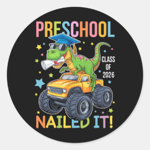 Kleuterschool Afstudeerklas van 2025 Afgestudeerde Ronde Sticker