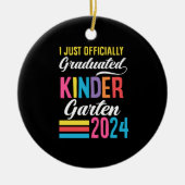 Kleuterschool Afstuderen 1e klas 2024 Keramisch Ornament (Voorkant)