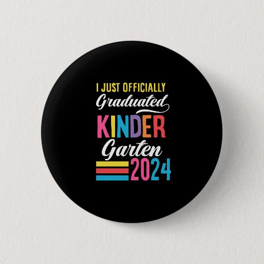 Kleuterschool Afstuderen 1e klas 2024 Ronde Button 5,7 Cm (Voorkant)