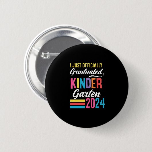 Kleuterschool Afstuderen 1e klas 2024 Ronde Button 5,7 Cm (Voorkant /achterkant)