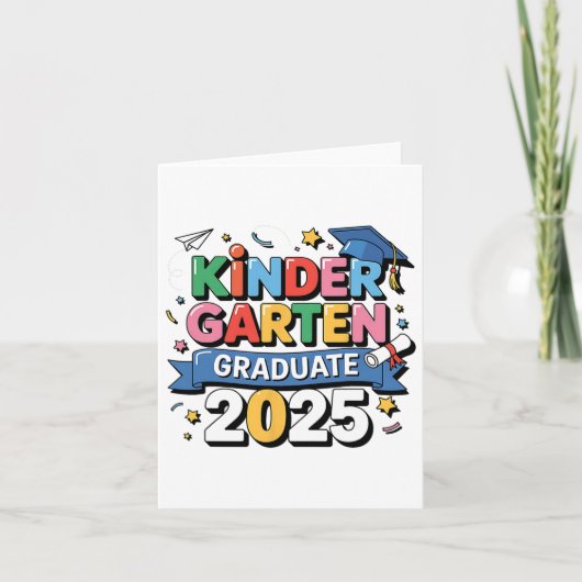 Kleuterschool Afstuderen 2025 Afstuderen Kinder Jo Kaart (Voorkant)