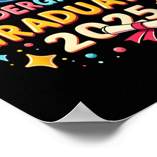 Kleuterschool Afstuderen 2025 Afstuderen Kinder Jo Poster (Hoek)