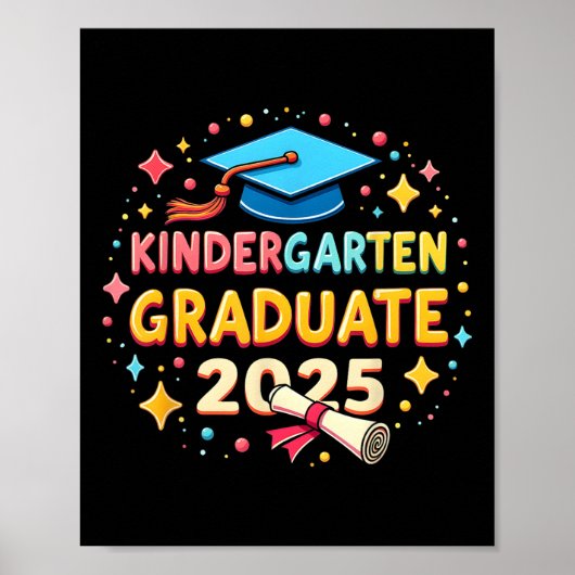 Kleuterschool Afstuderen 2025 Afstuderen Kinder Jo Poster (Voorkant)