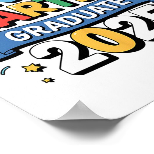 Kleuterschool Afstuderen 2025 Afstuderen Kinder Jo Poster (Hoek)