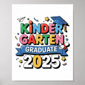 Kleuterschool Afstuderen 2025 Afstuderen Kinder Jo Poster (Voorkant)