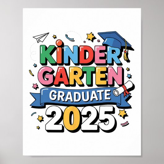 Kleuterschool Afstuderen 2025 Afstuderen Kinder Jo Poster (Voorkant)