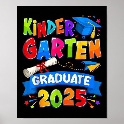 Kleuterschool Afstuderen 2025 Afstuderen Kinder Jo Poster (Voorkant)