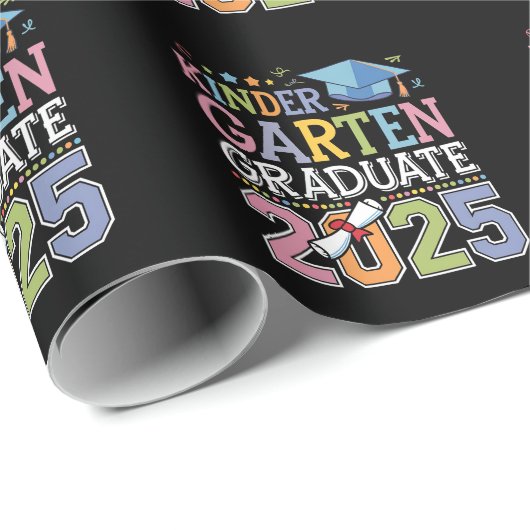 Kleuterschool Afstuderen 2025 Afstuderen School Cadeaupapier (Rol Hoek)