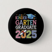 Kleuterschool Afstuderen 2025 Afstuderen School Ronde Button 5,7 Cm (Voorkant)