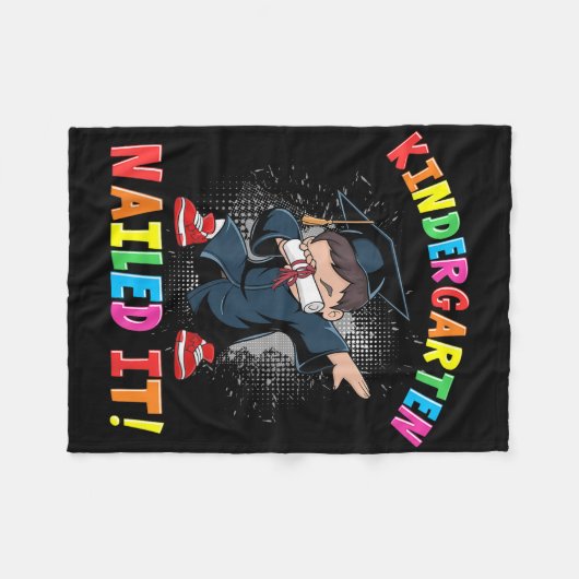 Kleuterschool Afstuderen 2025 Jongens Kinder Dabbi Fleece Deken (Voorkant (Horizontaal))